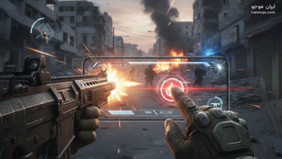 چگونه در کالاف دکمه تیر را ثابت نگه داریم