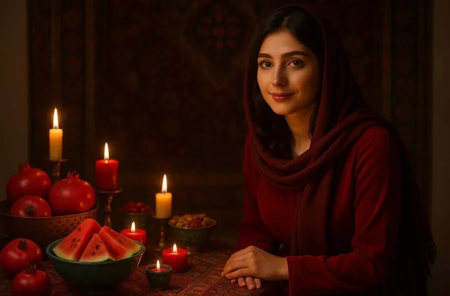 مجموعه پرامپت‌های شب یلدا برای ساخت تصاویر واقعی کنار سفره یلدا