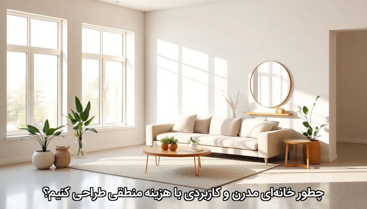 چطور خانه‌ای مدرن و کاربردی با هزینه منطقی طراحی کنیم؟