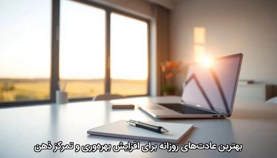 بهترین عادت‌های روزانه برای افزایش بهره‌وری و تمرکز ذهن