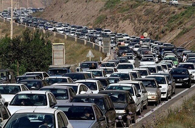 بارش باران در ۵ استان و ترافیک سنگین در محورهای شمالی و ورودی‌های تهران