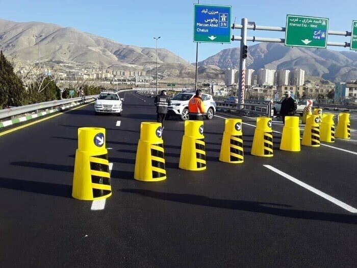 جاده چالوس و آزادراه تهران ــ شمال از ساعت ۱۶ یک‌طرفه می‌شود