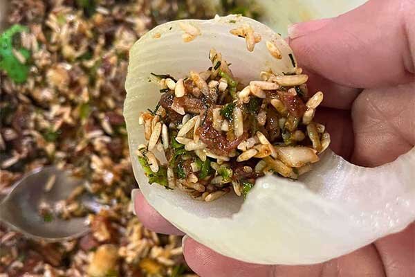 دلمه پیاز مجلسی؛ این دستور پخت طعمش از همه دلمه‌ها خاص‌تر است