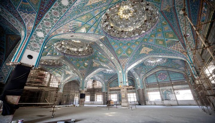 آخرین مراحل اجرایی بخش زیارتی صحن حضرت زینب(س) در کربلا+ تصاویر آخرین مراحل اجرایی بخش زیارتی صحن حضرت زینب(س) در کربلا/ تصاویر