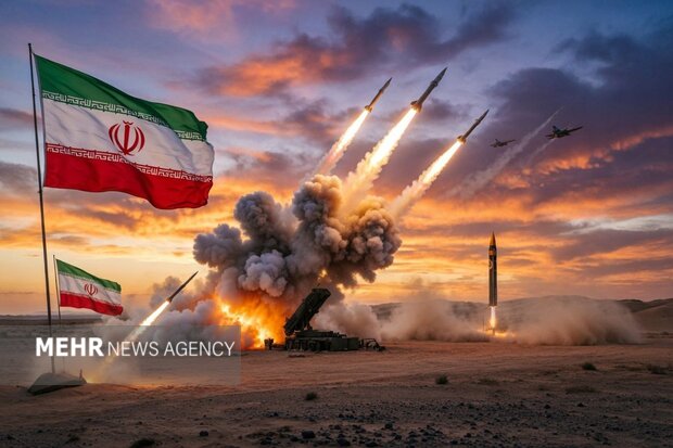حملات پی‌درپی ایران/ نیروهای آمریکایی هدف موج‌های موشکی و پهپادی