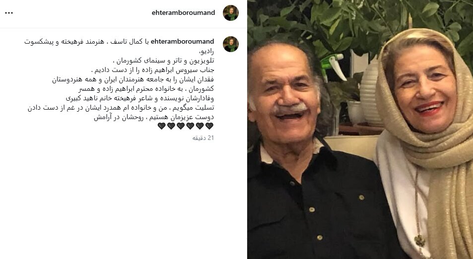 سیروس ابراهیمزاده درگذشت سیروس ابراهیمزاده درگذشت